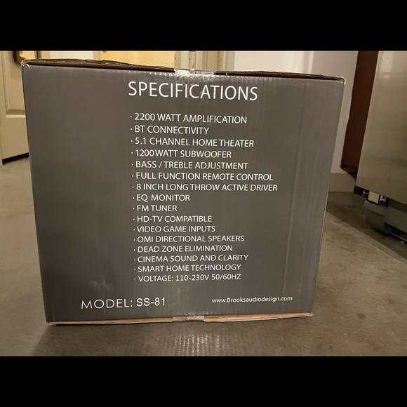 SS-81 Home Theater Sound System - Picture 2 of 4